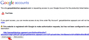 grant access youtube